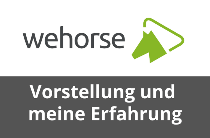 wehorse Erfahrungen