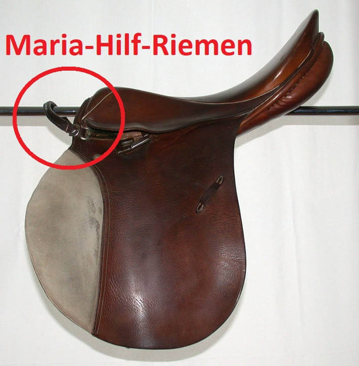 Maria Hilf Riemen am Sattelt